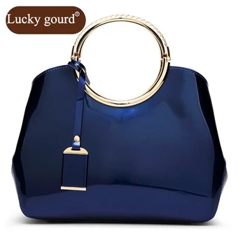 

OURCIAO Women Handbag Light Skin Single Shoulder Bag Bride Bag European and American Style Side Bright Female Bag Z773