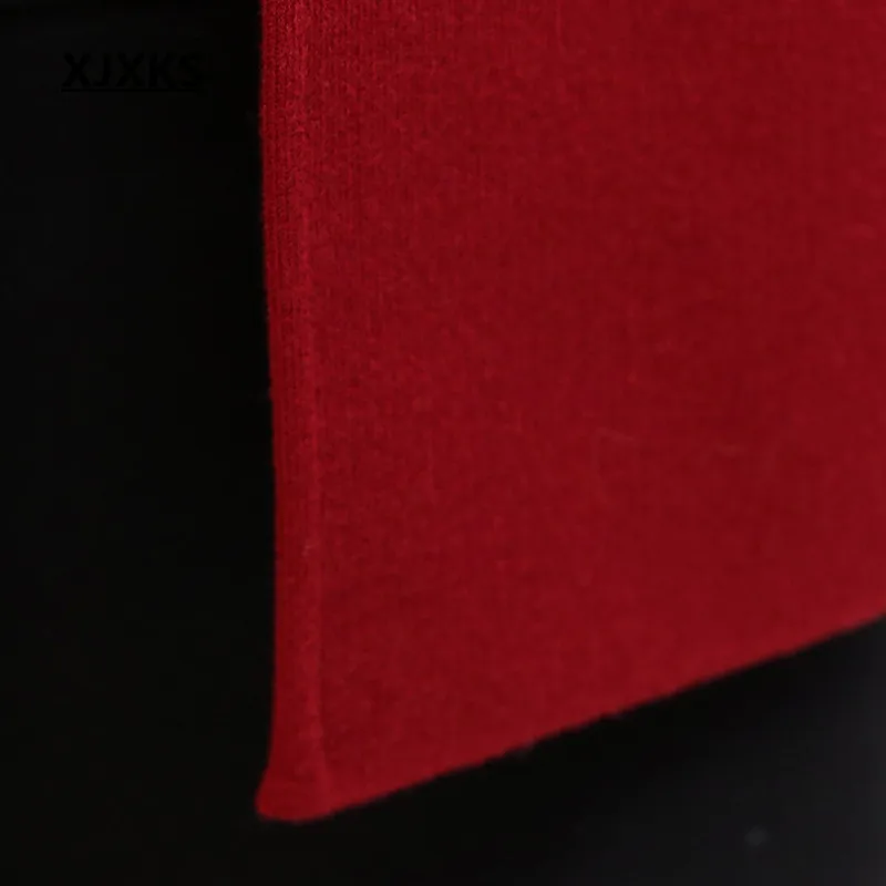 Xjxks Новинка осенние и зимние кашемировые короткая заметка шерстяное пальто модное высококлассное, одноцветные носки, Женская куртка 7625