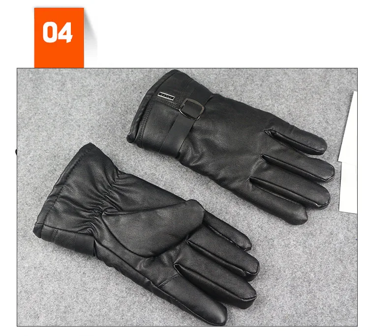 LongKeeper 10 пар/лот Сенсорный экран перчатки Для мужчин осень-зима из искусственной кожи Варежки мужской черный полный палец вождения Guantes G344