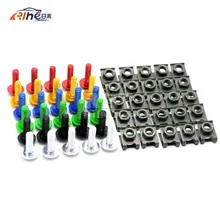 6mm motorcycle fairing body screws for bmw f800gs f800r f800r s1000r honda vtr 1000f cbr250r x4