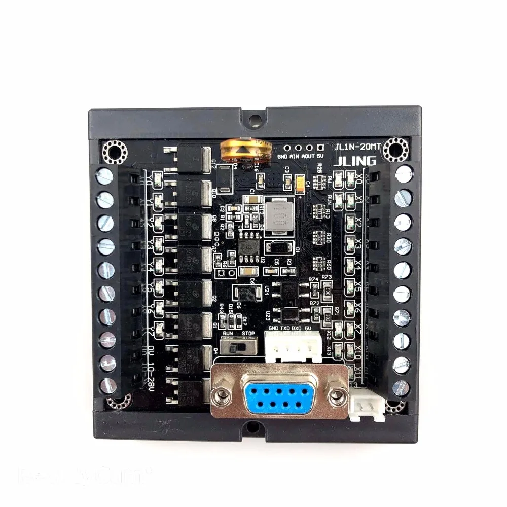 PLC FX1N-20MT rail mounting with the same point volume plc programmable logic controller Input 12 points output 8 points