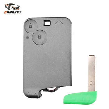 

Dandkey 5pcs 2 Buttons 433Mhz Smart Card Remote Car Key For Renault Laguna Espace PCF7947 ID46 Chip Car Key Keyless Entry Key