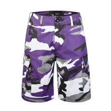2018ss, черные значки, летние цветные камуфляжные мужские шорты, хип-хоп Уличная одежда, мужские камуфляжные повседневные шорты до колен