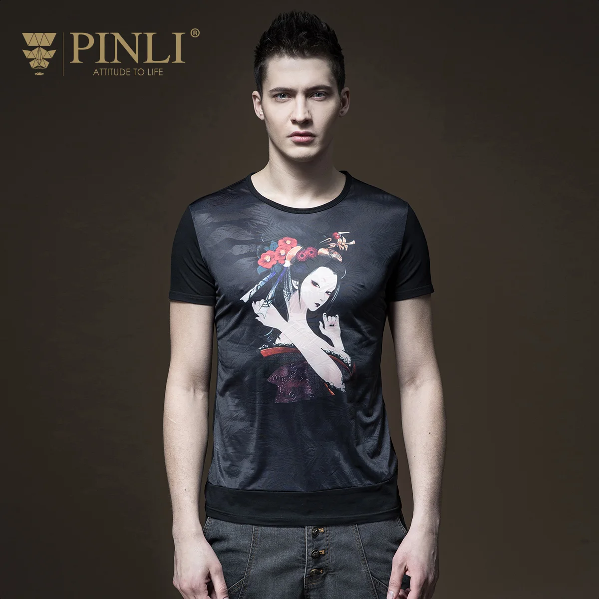 

Linkin Park Palace Undertale Pinli Summer New Men's Wear Round Collar Printing Short Sleeved T-shirt Bottled Shirt B182111467