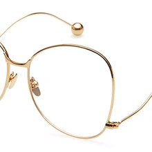 Женские большие очки с полной оправой, металлическая оправа, прозрачные линзы, модные простые очки