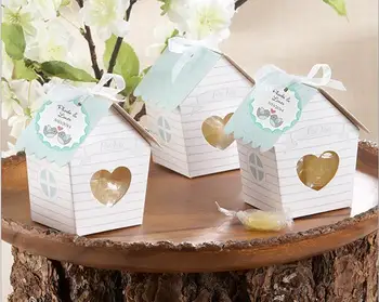 

Love Nest Bird house baby shower souvenir candy box wedding candy boxes lembrancinha de baby chocolate box decoracao casamento