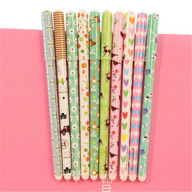 

DL South Korean stationery wholesale ten pen 10 pens Stationery for office supplies students Stationery for office supplies