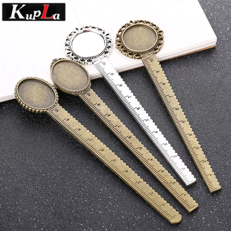 

Vintage Metal Bookmark Base for Jewelry Making DIY Handmade Fashion Accessories Jewelry Findings Cabochon Settings 5pieces/lot