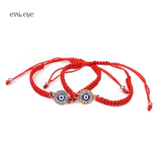 Красная строка браслет evil eye, красная строка судьбы, удачи браслет, амулет, Нитки браслет, защита браслет