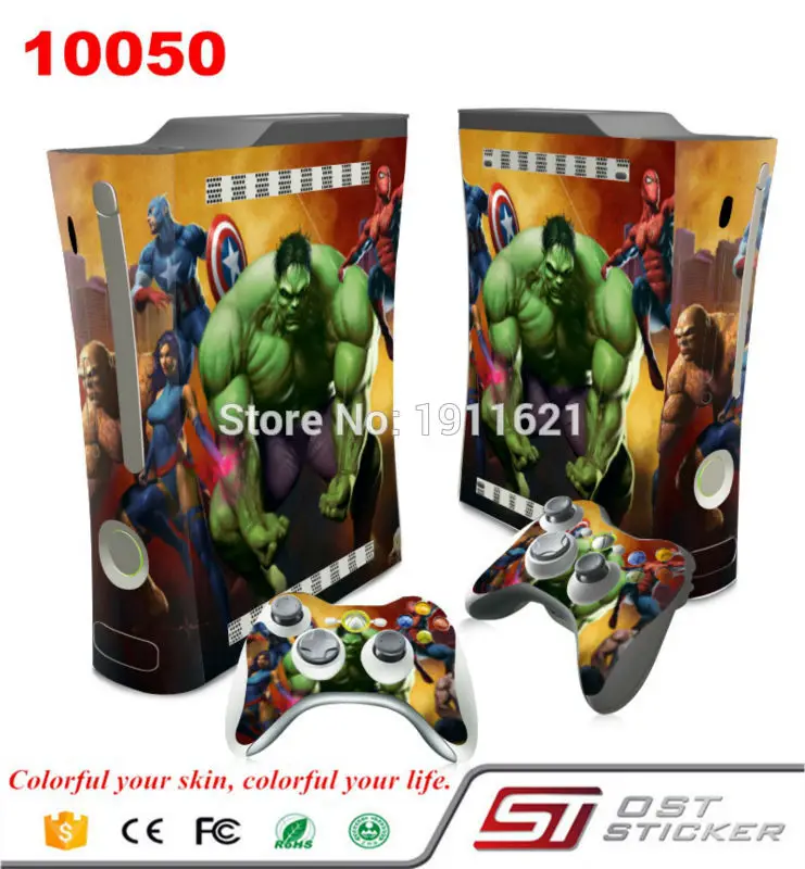 Oststicker advengers защитный виниловая наклейка для XBOX 360e Microsoft игры консоли и Пульты ДУ