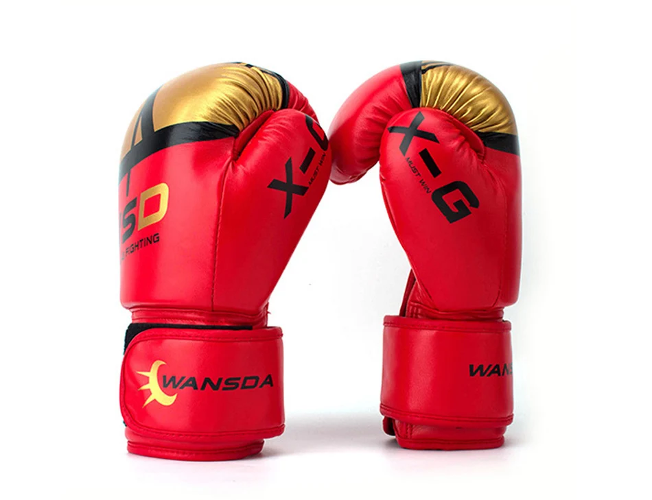 REXCHI Kick Боксерские перчатки для мужчин и женщин PU карате Муай Тай Guantes De Boxeo Free Fight MMA