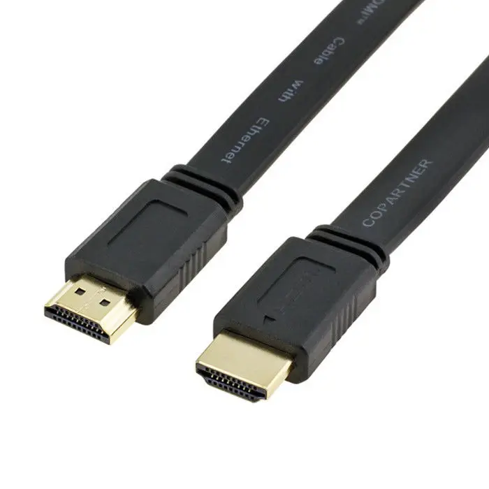 HDMI-Compatible 1.4 male to flat cable for HDTV |
