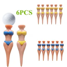 6 шт. бикини Леди Девушка Гольф Тройники Divot набор инструментов шутка Рождественский подарок для сцены вечерние безопасность и выживания Z1010 5Up