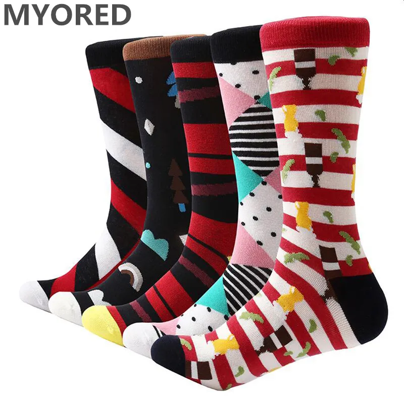 MYORED 5 pairlot mens dress socks colorful funny socks soft breathable men cotton socks for men gifts socks MYORED 5 pairlot mens dress socks colorful funny socks soft breathable men cotton socks for men gifts socks