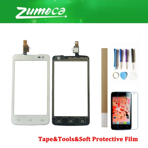 4.3" For Philips Xenium W732 Touch Screen Digitizer Front Glass Panel Sensor Black color with tape&amptools&ampsoft protective film |