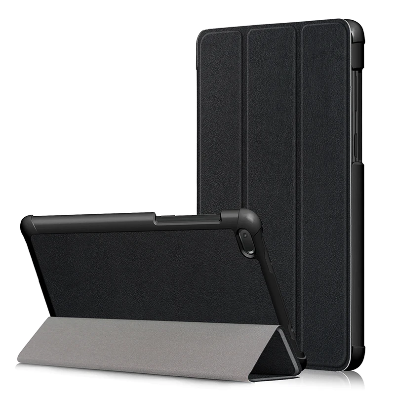 

Solid Design Flip Cover Tri-folding PU Leather Case for Lenovo Tab E7 TB-7104F 7 inch Tablet Protective Skin Shell+Stylus