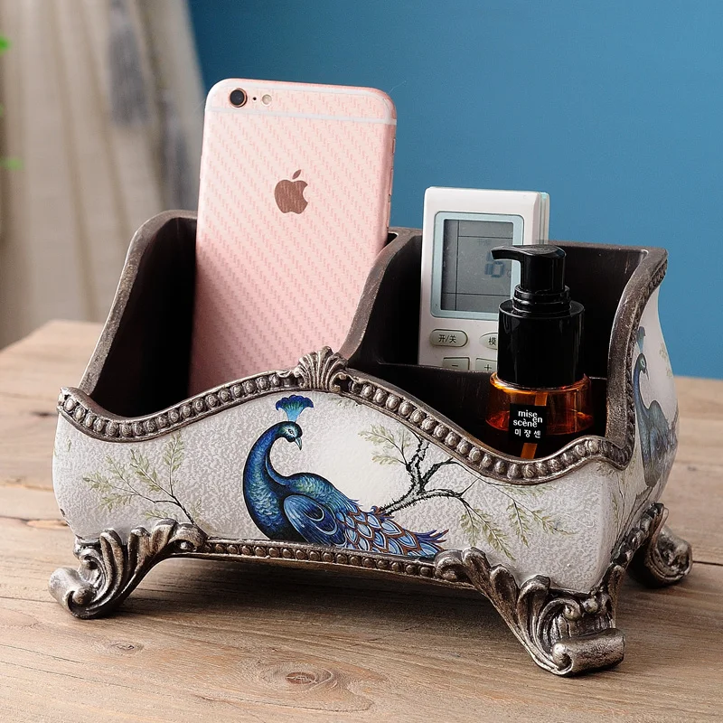  European dressing table desktop home cosmetics storage box large size skin care products multi-func