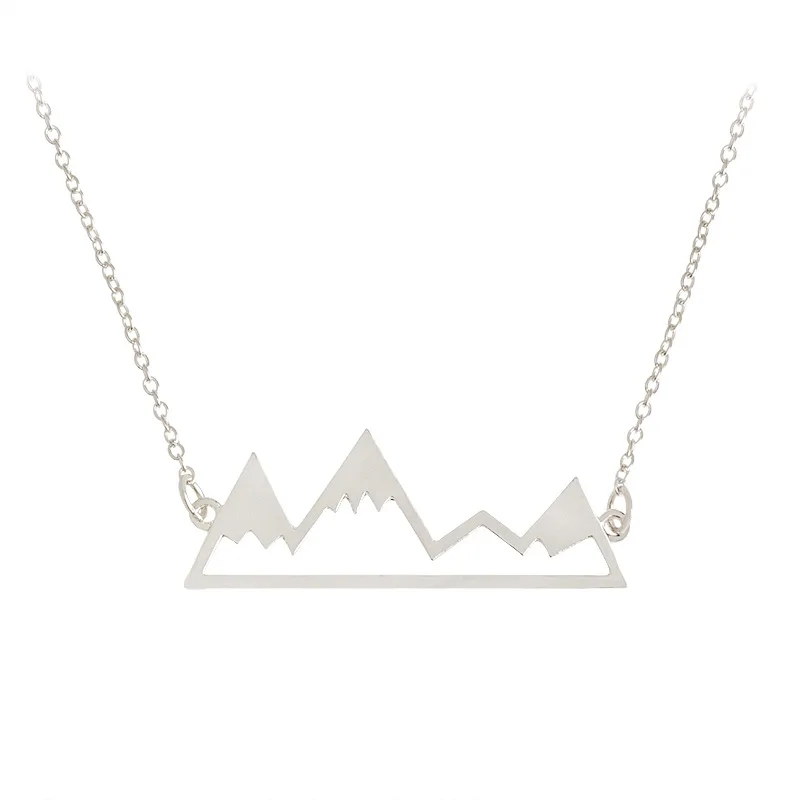Mountain Top Necklace Snowy Mountain Necklace Dainty Hiking Nature Outdoor Jewelry Mountain Climbing Gifts Mountain Top Necklace Snowy Mountain Necklace Dainty Hiking Nature Outdoor Jewelry Mountain Climbing Gifts