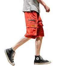 Новое поступление модные мужские летние грузовые шорты Уличная Короткие штаны хип хоп джоггеры Прямая ABZ339