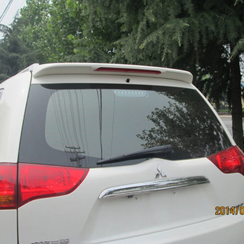 Спортивный спойлер для mitsubishi pajero 2009 2015 спортивный с зажигалками цветной заднего