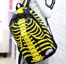 2017 verkauf Mode rucksäcke menschliches skelett persönlichkeit Rucksäcke casual unisex rucksack Trend Reisetasche Wasserdichte tasche dh243