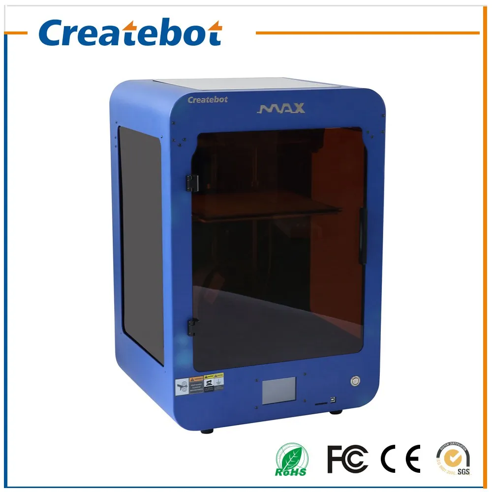  Hot Sale 3d-Printer Fully assemble Touch Screen Createbot MAX 3D Printer Kit  With Free Filament 8GB SD Card Gift 