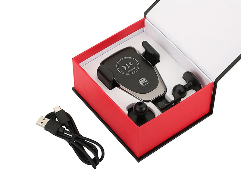 Car Mount Qi Wireless Charger for iPhone XS X XR 8 plus Fast Wireless Charging for Samsung Galaxy S10 S9 S8 plus note 9 8