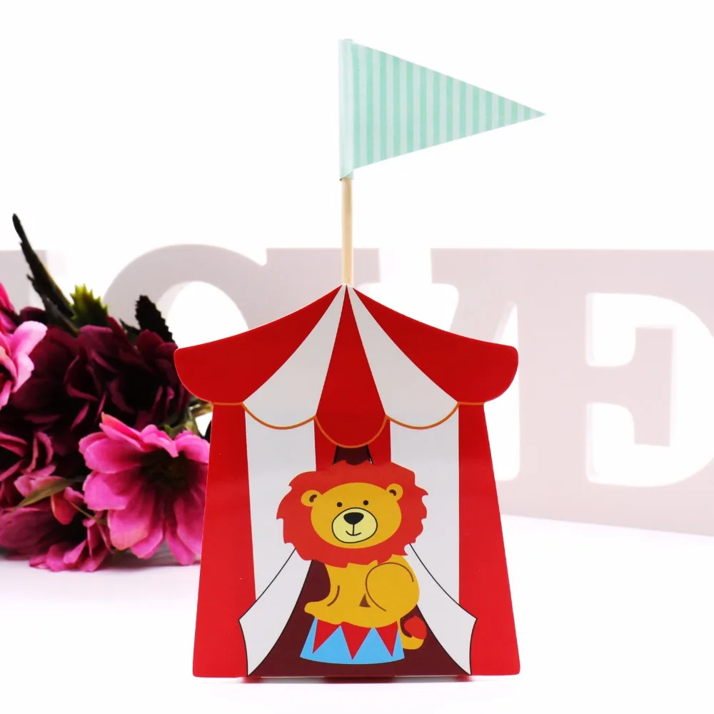 

cartoon candy box Circus Candy Box Theme Party Kids Birthday Party gift package wedding guest gift package fot the guest