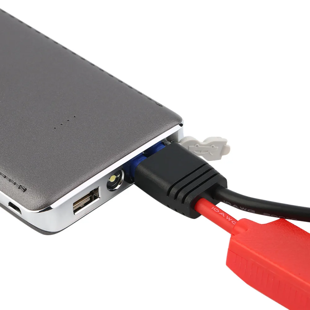 12V 10000mAh Portable Car Jump Starter Pack Booster LED Charger Battery Power Bank Portable Emergency Starting Power Supply