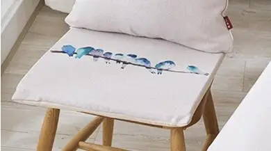 Современный минималистичный подушка для сидения птиц Толстая хлопковая подушка для сидения Коврик противоскользящий домашний декор
