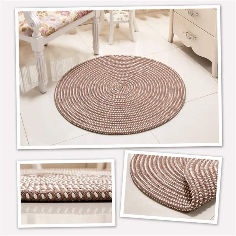 Украшение для дома 60 см тканые круглые ковры компьютерная подушка для гостиной спальни ковер для кабинета татами коврик для дома