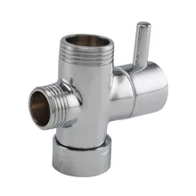 1/" Ванная комната смеситель для душа T разъем керамика 3 способ покрытие переключателем Туалет гигиенический душ кран-букса