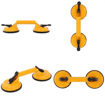 

2 x Double Suction Cup Metal Window Puller Glass Lifter HK Steel