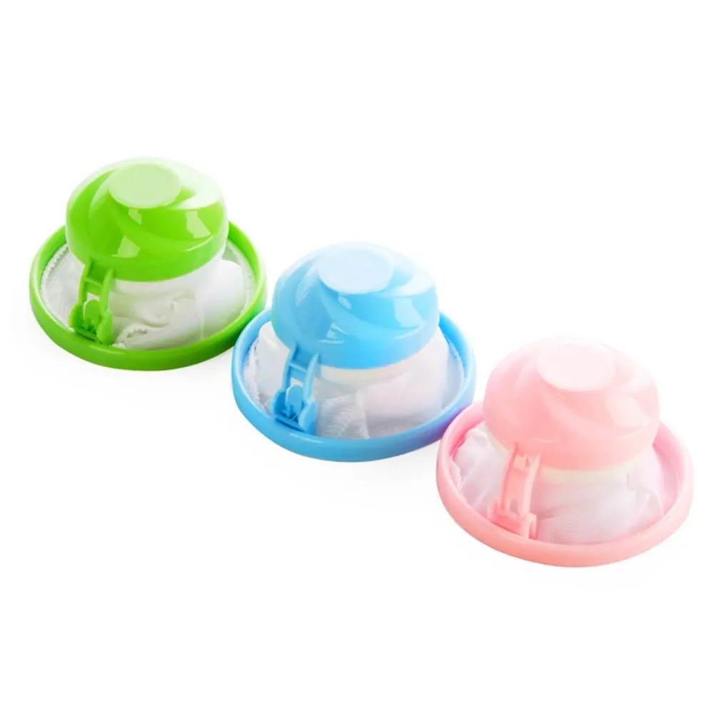 

3pc Reusable Washing Machine Accessories Lint Filter Bag Floating Pet Fur Hair Catcher Laundry Cleaning Mesh Bag