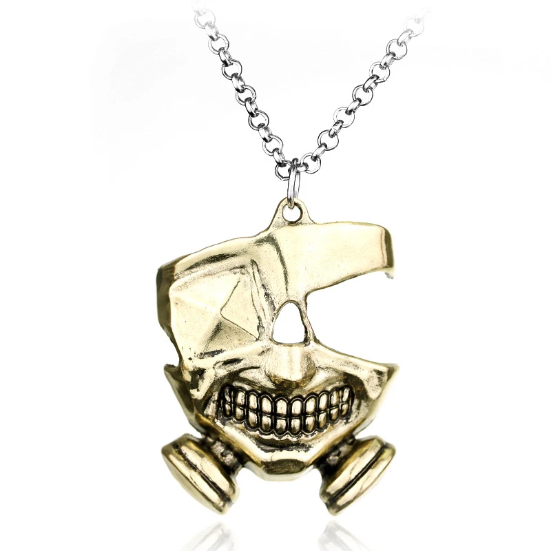 Tokyo Ghoul Skull Pendant Gold