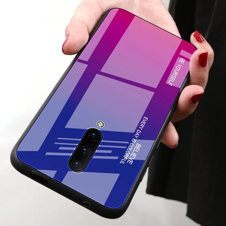 Glass Case for Oneplus 7 Pro 6t 6 Cover Original Luxury One Plus Plus7 7pro Oneplus7 Oneplus6t Phone Case for Oneplus 7 Pro 6t 6 (2)