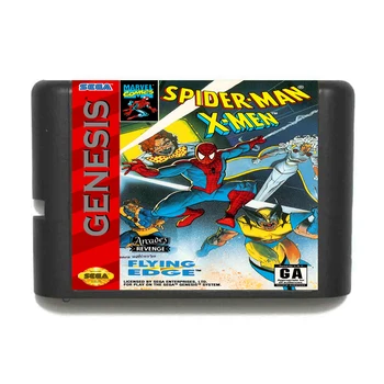 

Spider Man VS. The X Man 16 bit MD Game Card For Sega Mega Drive For Genesis