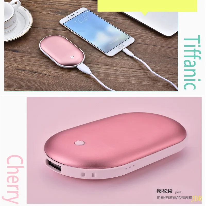 

Mobile power supply gifts customized new pebble USB charging treasure warm hand treasure