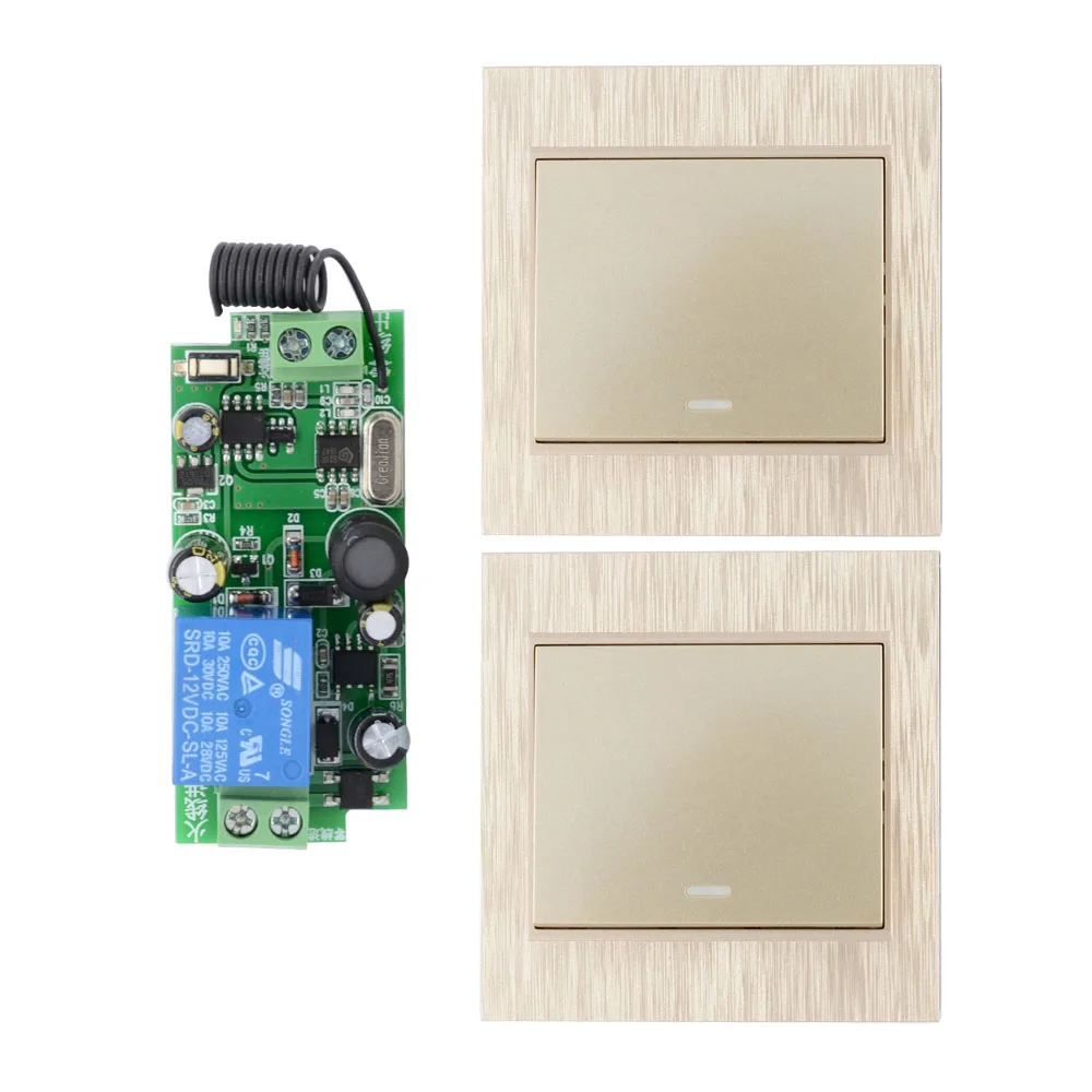 AC 110V 220V 250V 1CH 2CH 10A RF Wireless Remote Switch Wireless Light Switch + Wireless Transmitter Wall Panel Remote Control AC 110V 220V 250V 1CH 2CH 10A RF Wireless Remote Switch Wireless Light Switch + Wireless Transmitter Wall Panel Remote Control