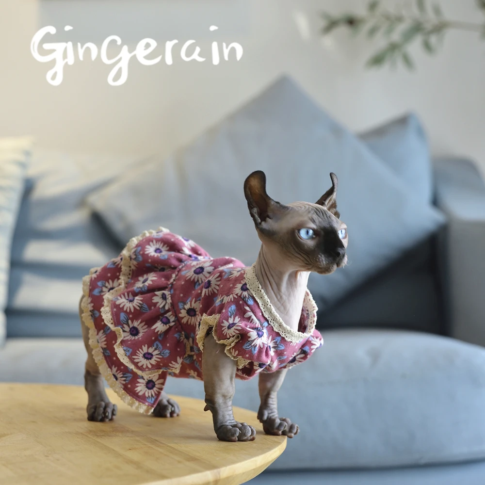 

Gingerain Cute Cat Clothes Pet Clothing for Cat Fashion Pet Jacket Printed Vest Costume Cat Clothing C27