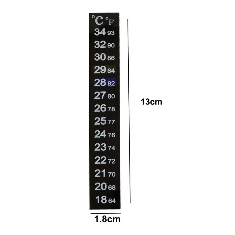 Аквариумный аквариум с двойной шкалой жидкостный термометр Температура Стикер палка-на Фаренгейт цифровой ЖК клейкая лента липкая