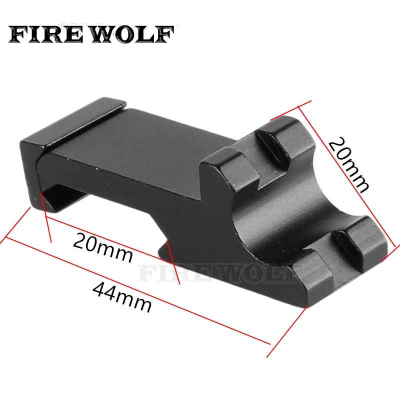 

FIRE WOLF 2PCS Tactical 45 Degree Angle Offset Side Adapter RTS 20mm Picatinny Weaver Laser Scope Rail Mount For Hunting Caza