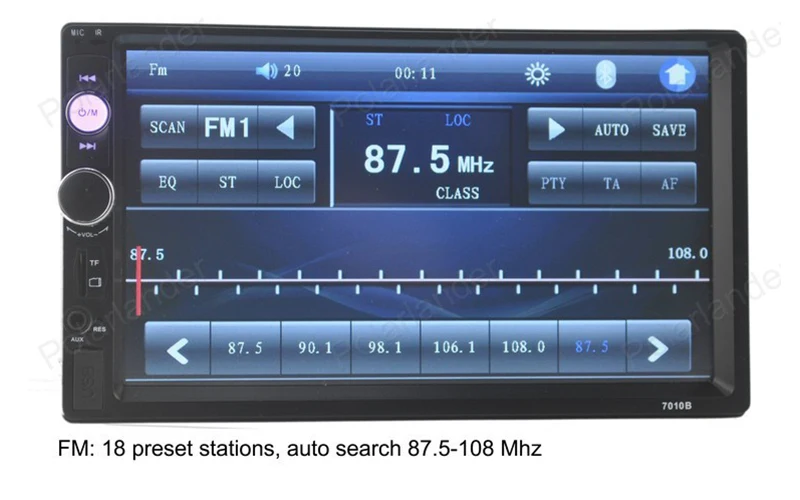 MP4 MP5 радио плеер " 2 Din сенсорный экран автомобиля Bluetooth Радио USB/TF/FM/Auxin Радио стерео с камерой заднего вида Зеркало Ссылка