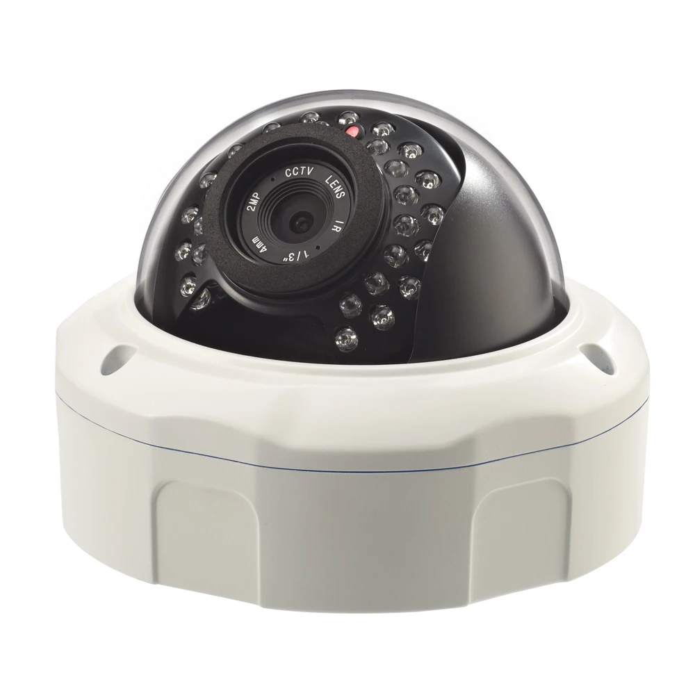 1920*1080P 2.0MP HD Vandalproof Onvif Network IP Camera Dome Surveillance IR Security Camera Outdoor CCTV Camera POE optional 
