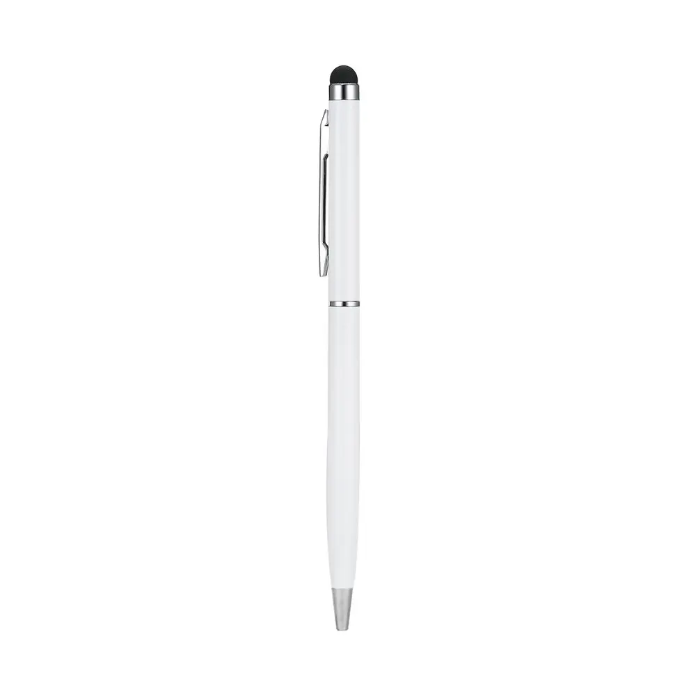 8 Pcs White 2 in 1 Capacitive Touch Screen Stylus &amp Ball Point Pen for Tablet PC Phone Mobile Accessories | Мобильные телефоны и