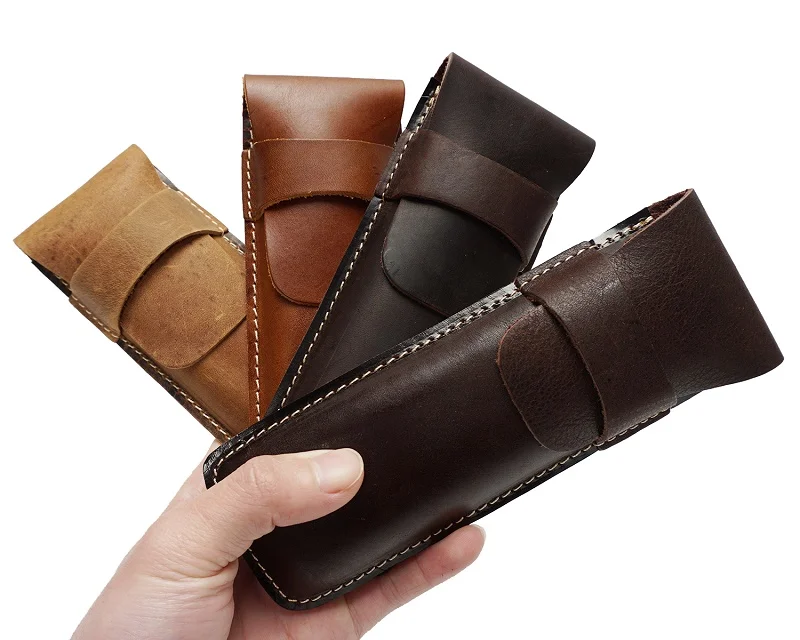 2019 Top Brand Genuine Leather Pen Bag Retro Trend Unisex Leather Pen Bag Vertical Buckle New Style Packing Organizers 2019 Top Brand Genuine Leather Pen Bag Retro Trend Unisex Leather Pen Bag Vertical Buckle New Style Packing Organizers