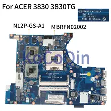 Kocoqin материнская плата для ноутбука ACER 3830 3830TG материнская плата P3MJ0 LA-7121P MBRFN02002 HM65