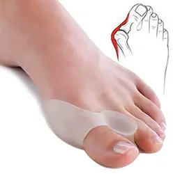 1 пара силиконовые отделитель большого пальца стопы вальгусной коррекции корректор большого пальца Professional Уход за ногами педикюр