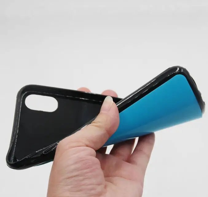 2D Sublimation Blank Case full Soft Rubber Silicone TPU Cover for iPhone X XS XR MAX 6s 7 8 plus with plates soft PET Insert | Мобильные