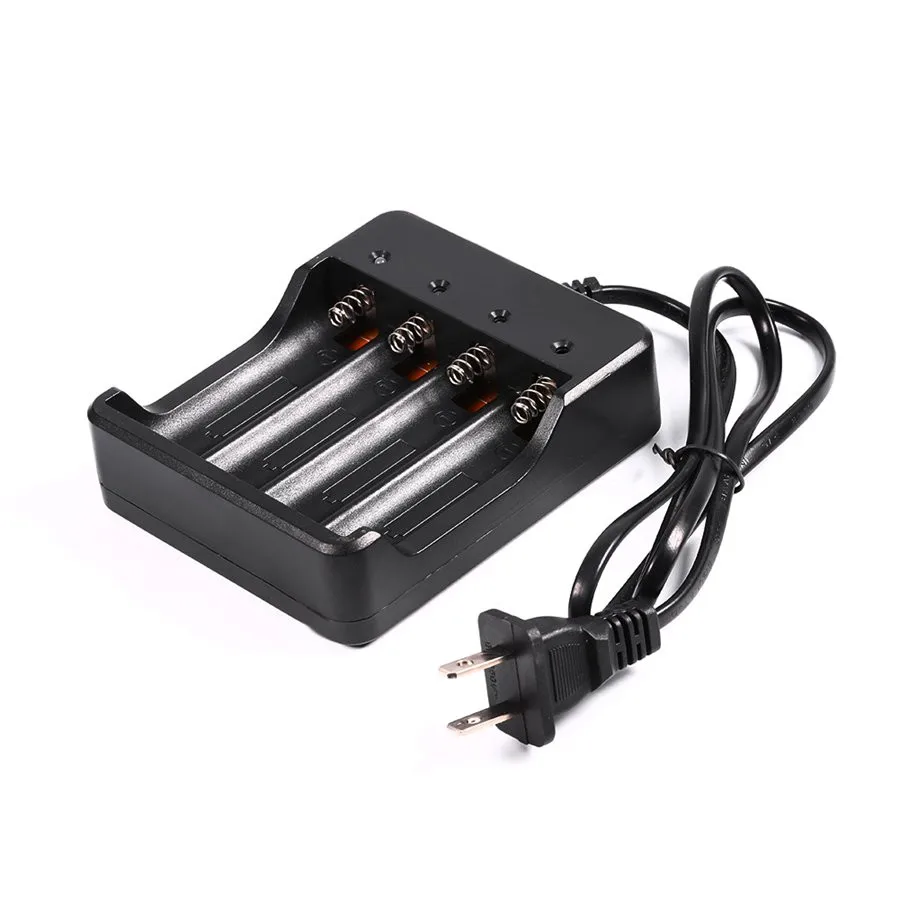 Черное зарядное устройство withEU/US/UK/AU вилка подходит для 1-4 18650 литий-ионная аккумуляторная батарея
